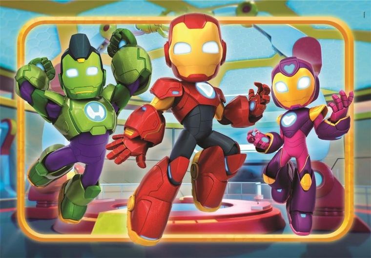 Clementoni, Iron Man i super ekipa, puzzle, 30 elementów