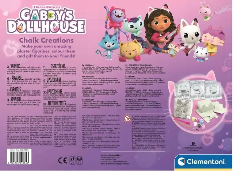 Clementoni, Koci Domek Gabi, przyjaciele Gabi, zestaw kreatywny