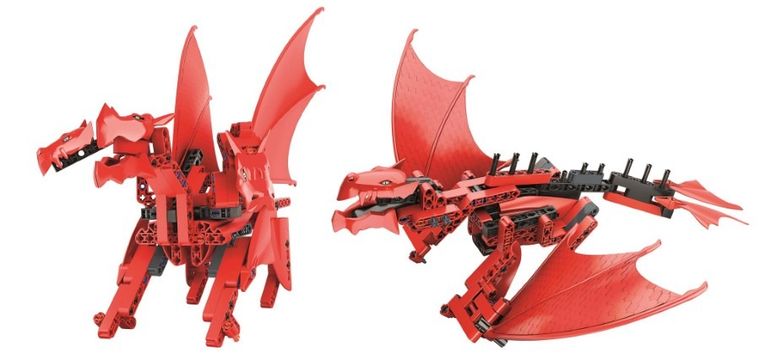 Clementoni, Naukowa Zabawa, Laboratorium Mechaniki, smok, zestaw konstrukcyjny