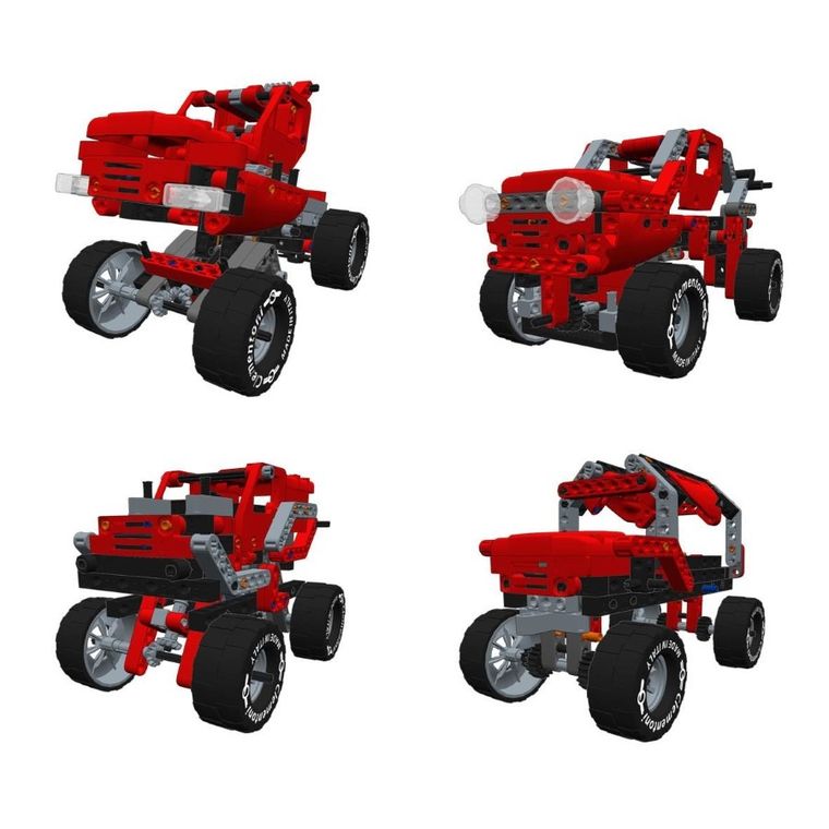 Clementoni, Naukowa Zabawa, Technologic, Laboratorium Mechaniki, Monster Truck, zestaw edukacyjny