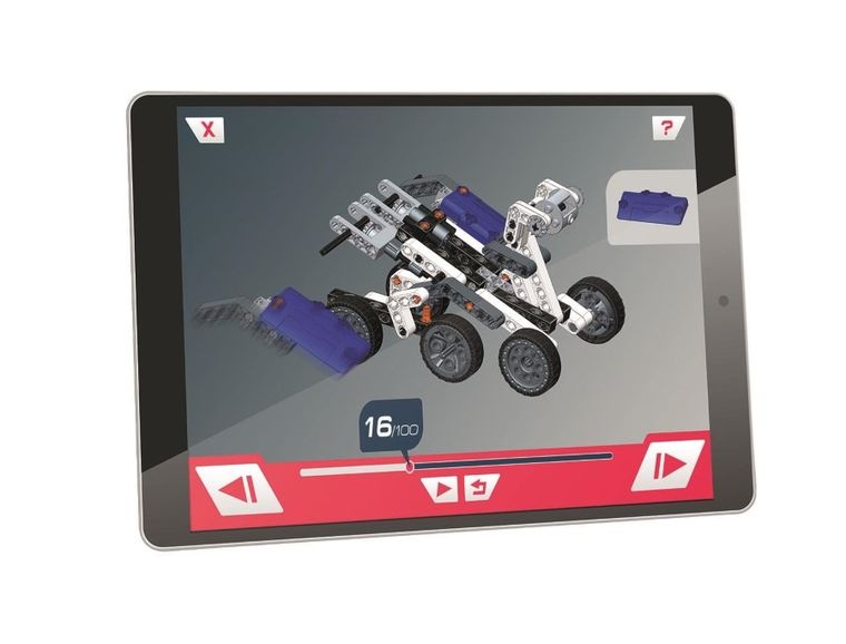 Clementoni, Naukowa Zabawa, Technologic, Laboratorium Mechaniki, Pojazdy kosmiczne, zestaw konstrukcyjny