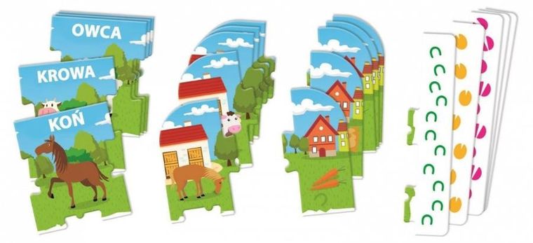 Clementoni, Uczę się bawiąc, Zwierzęta na farmie, zestaw edukacyjny