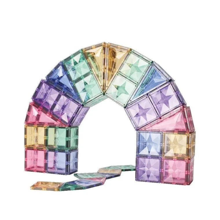 Cleverclixx, Large Creative Pack Pastel, klocki magnetyczne, 125 elementów