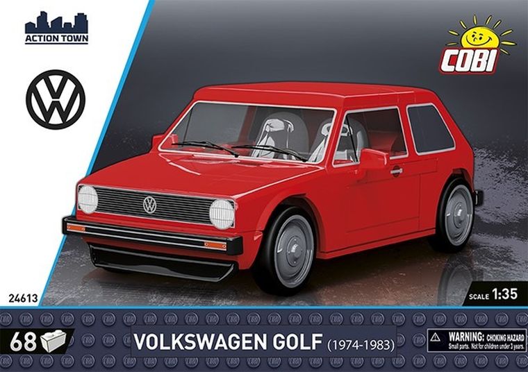 Cobi, Action Town, Volkswagen Golf (1974-1983), klocki, 68 elementów