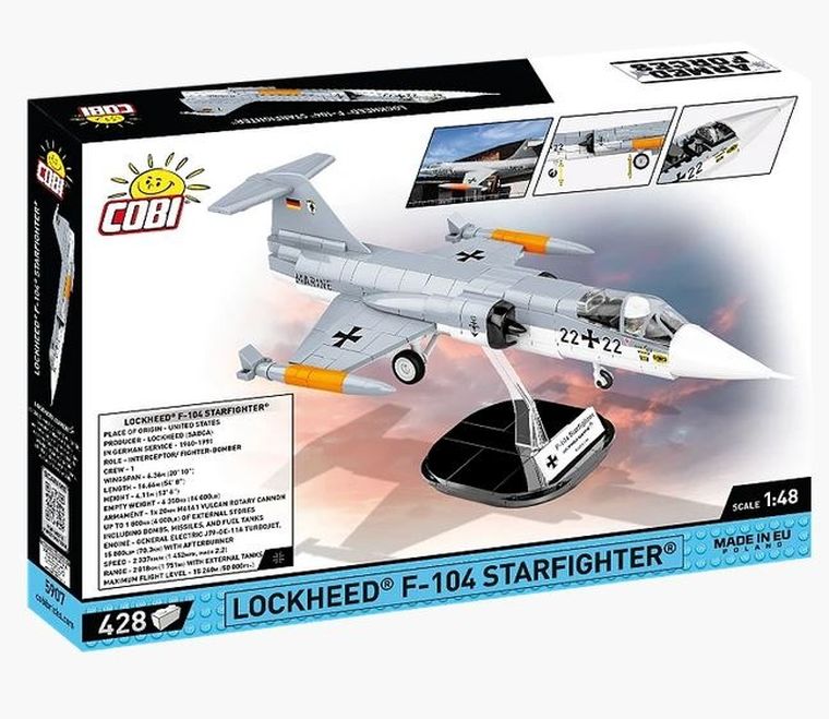 Cobi, Armed Forces, Lockheed F-104 Starfight, klocki, 1:48, 428 elementów
