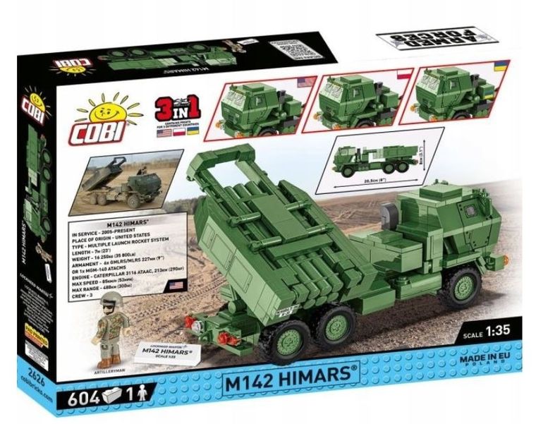 Cobi, Armed Forces M142 Himars, klocki, 604 elementy