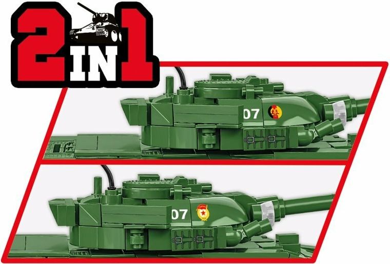 Cobi, Armed Forces, T-72 East Germany/Soviet, 1:35, klocki, 680 elementów