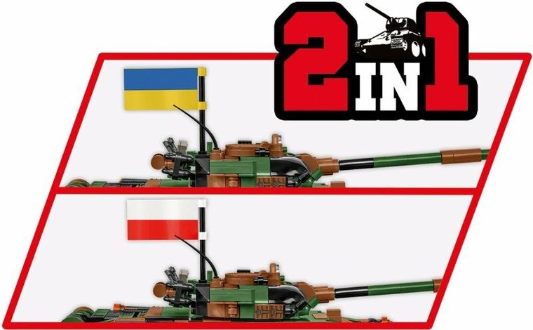 Cobi, Armed Forces, T-72 M1R PL/UA, 1:35, klocki, 724 elementy