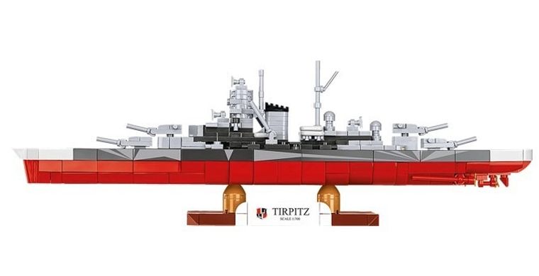 Cobi, Historical Collection, WWII, Battleship Tirpitz, klocki, 1:700, 593 elementy