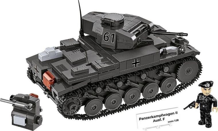 Cobi, Historical Collection WWII, Czołg Panzerkampfwagen II, klocki, 813 elementów