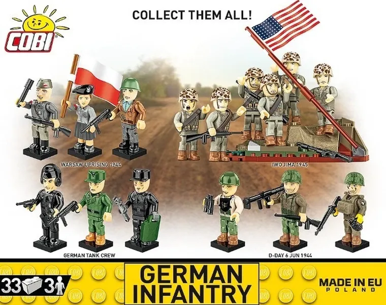 Cobi, Historical Collection WWII, German Infantry, klocki, 33 elementy
