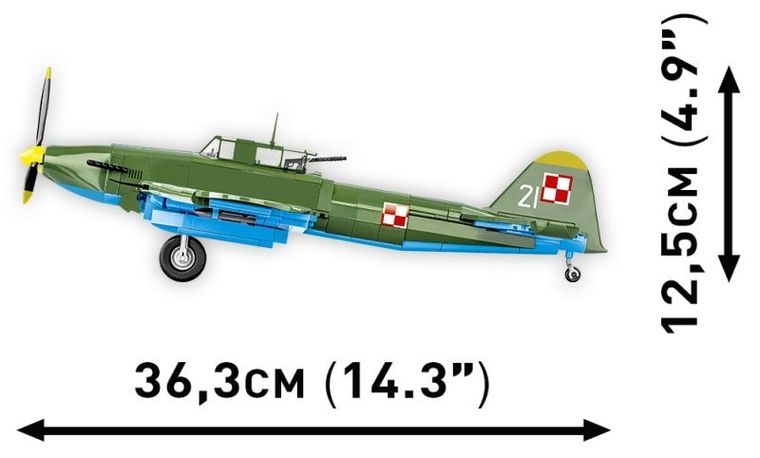 Cobi, Historical Collection, WWII, IL-2M3 Shturmovik, 625 klocków, 2576