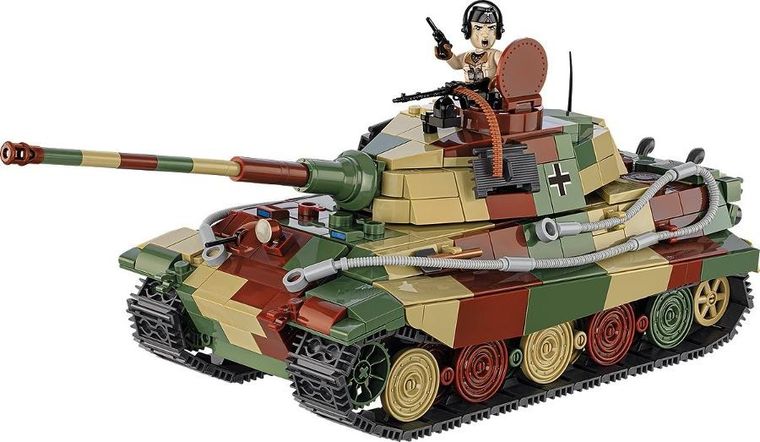 Cobi, Historical Collection WWII, Niemiecki czołg ciężki Panzer VI Ausf. B Königstiger Tygrys Królewski, 1:35, klocki, 802 elementy