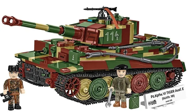 Cobi, Historical Collection WWII, Pz.Kpfw. VI Tiger Ausf. E, klocki, 870 elementów
