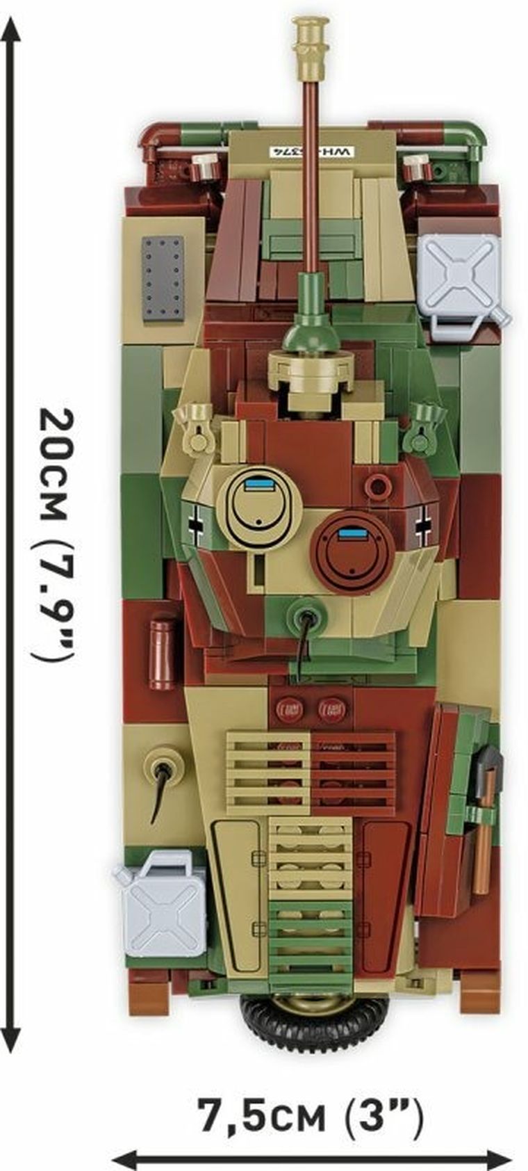 Cobi, Historical Collection, WWII, Sd.Kfz 234/2 Puma, 1:35, klocki, 470 elementów