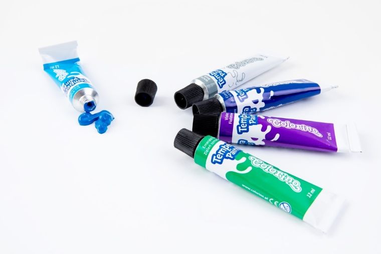 Colorino, Star Wars, farby, tempera w tubach, 12 kolorów, 12 ml