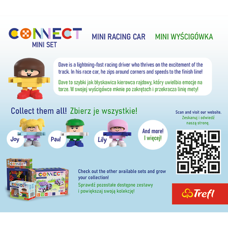 Connect, Mini Set, Mini Racing Car, klocki konstrukcyjne, 37 elementów, 62045