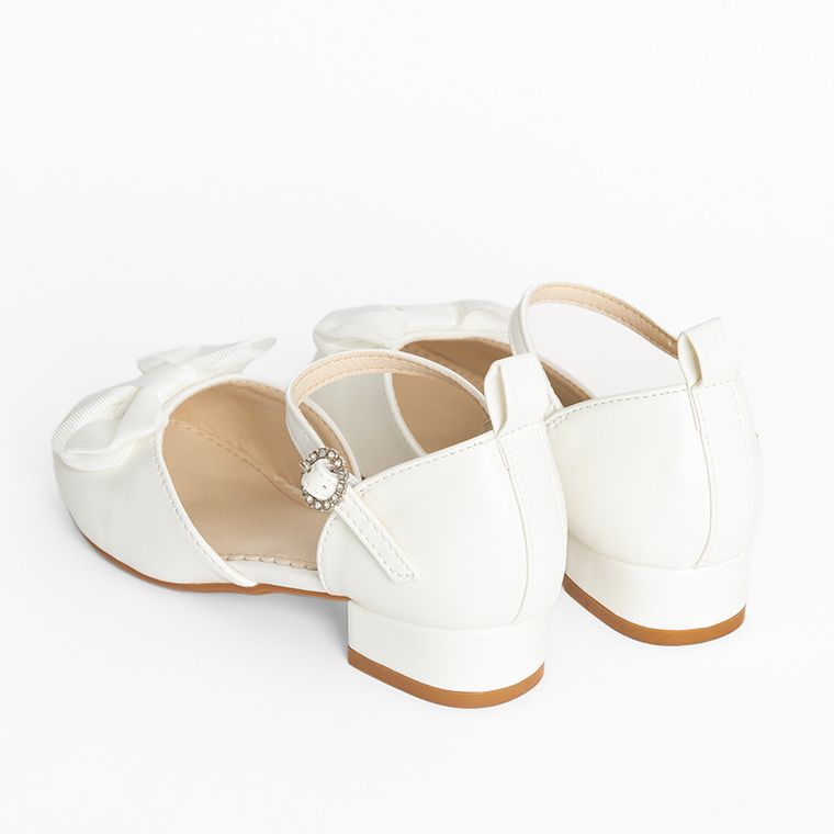 Cool Club, Baleriny na obcasie dziewczęce, białe