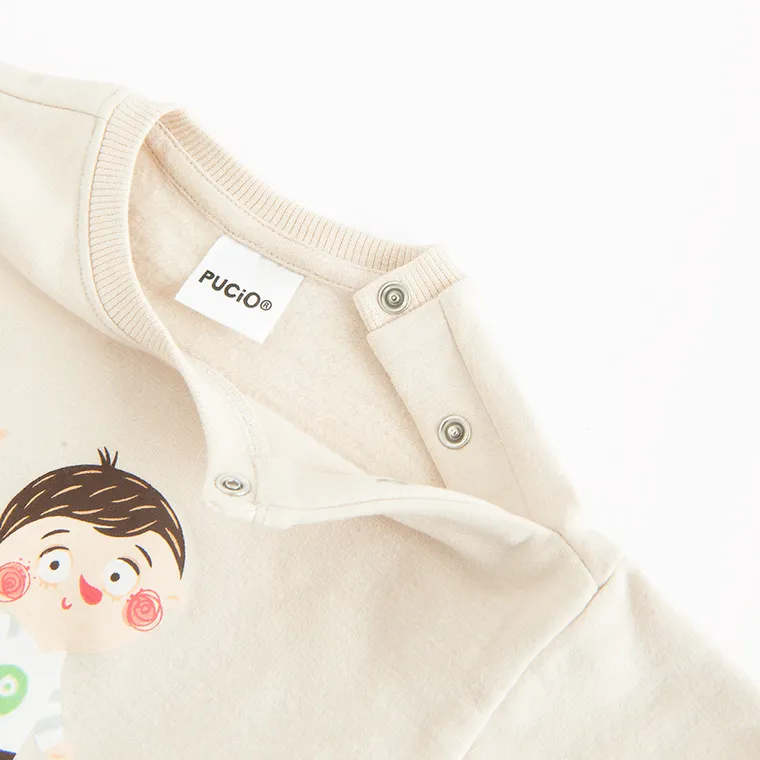 Cool Club, Bluza chłopięca, beżowa, Pucio