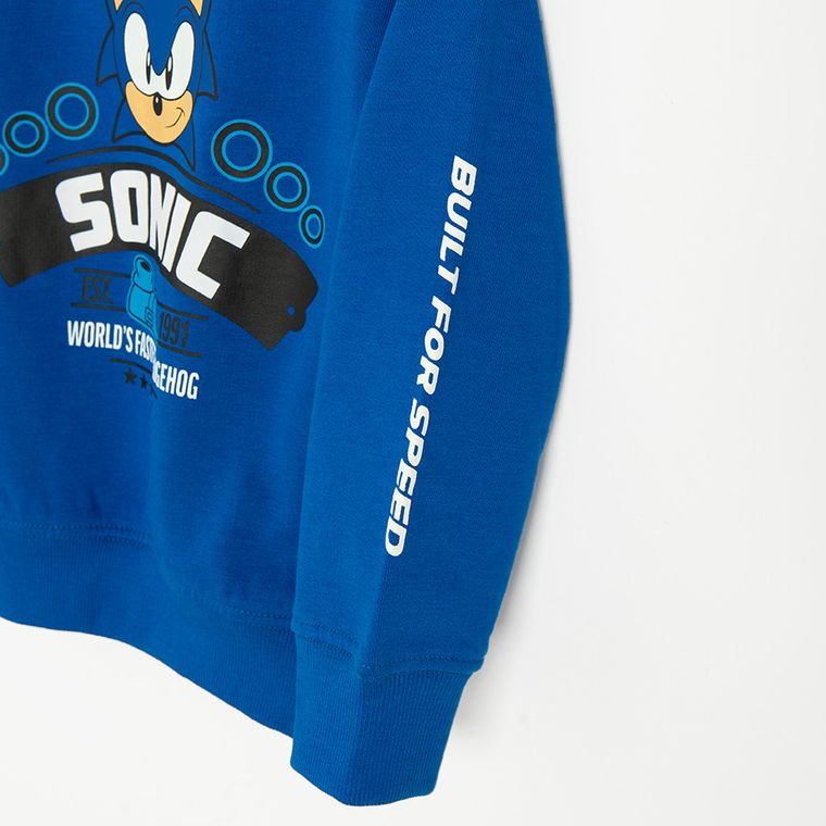 Cool Club, Bluza chłopięca, granatowa, Sonic the Hedgehog
