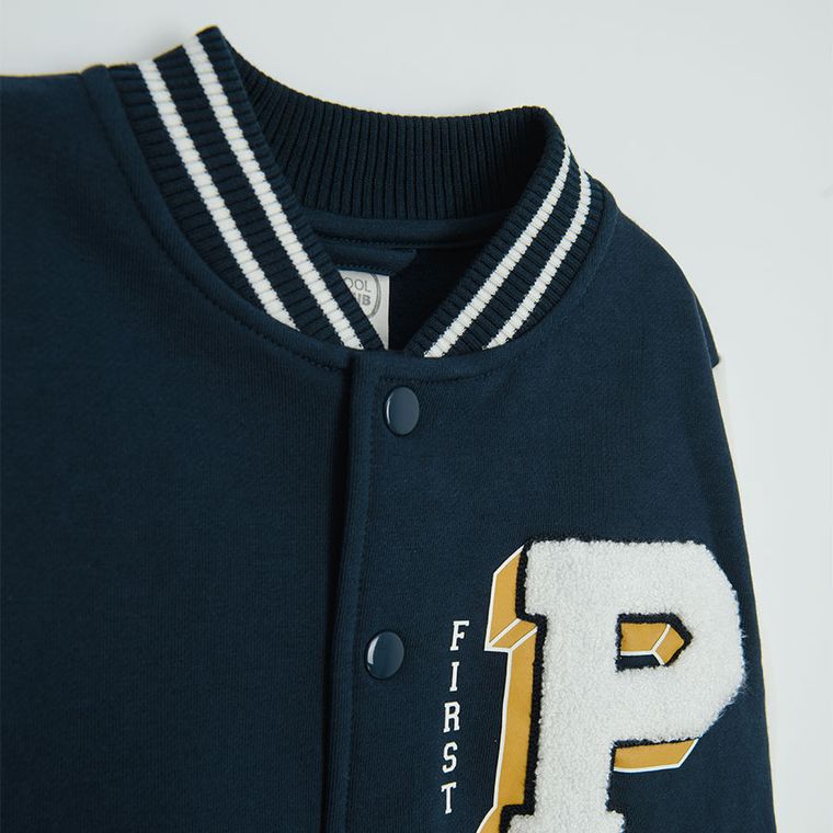 Cool Club, Bluza chłopięca, rozpinana, granatowa