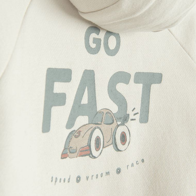 Cool Club, Bluza chłopięca z kapturem, beżowa