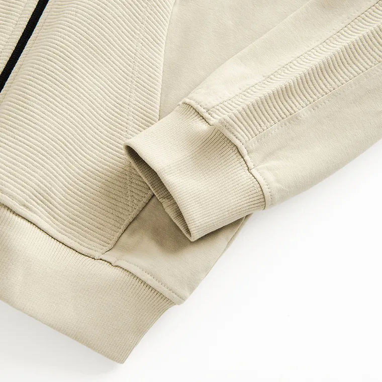 Cool Club, Bluza chłopięca z kapturem, rozpinana, beżowa