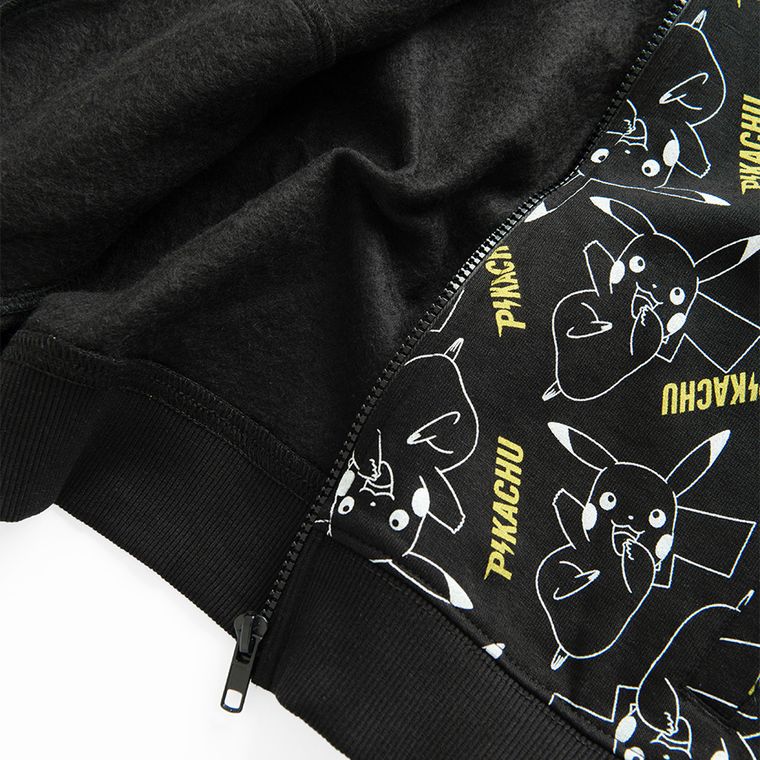 Cool Club, Bluza chłopięca z kapturem, rozpinana, czarna, Pokemon