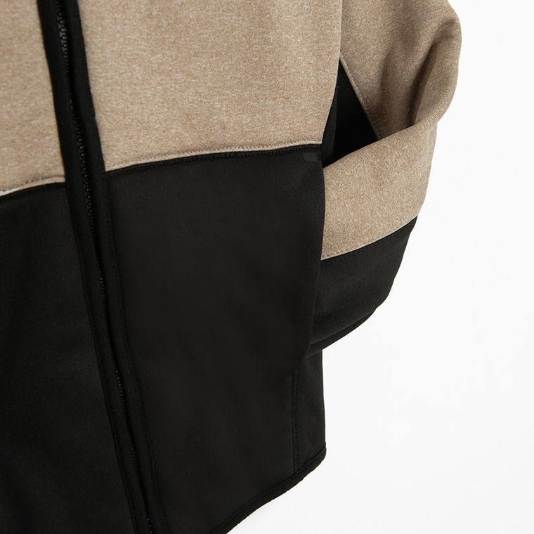 Cool Club, Bluza chłopięca z kapturem, rozpinana, czarno-brązowa