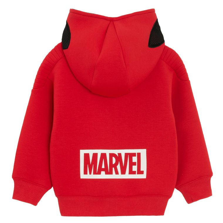 Cool Club, Bluza chłopięca z kapturem, rozpinana, czerwona, Spider-Man
