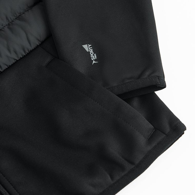 Cool Club, Bluza chłopięca z kapturem, rozpinana, ocieplana, czarna