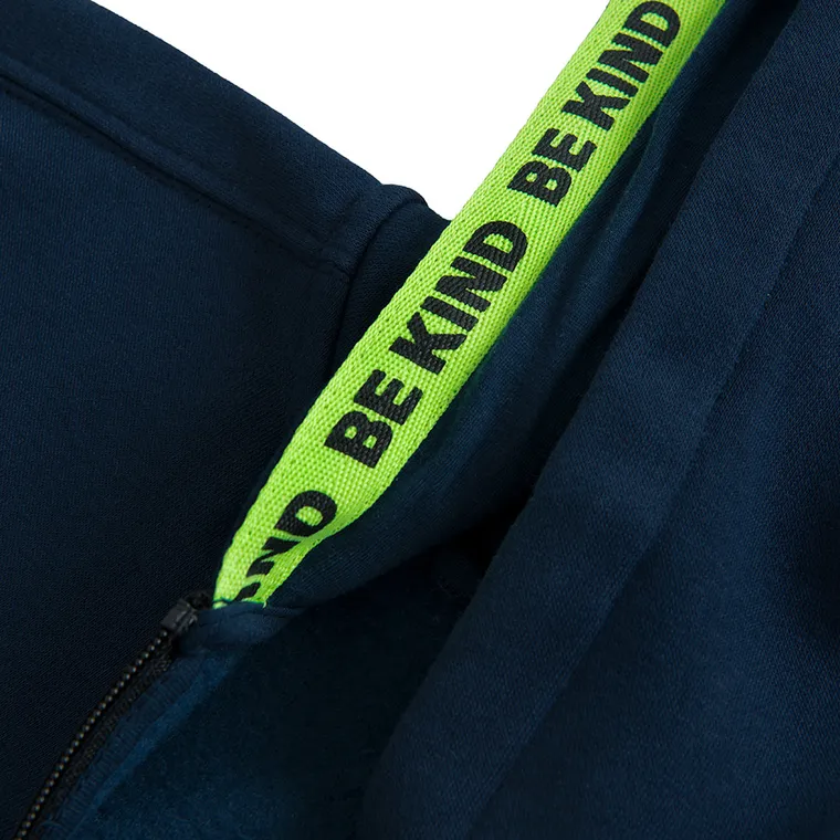 Cool Club, Bluza chłopięca z kapturem, rozpinana, ocieplana, granatowa