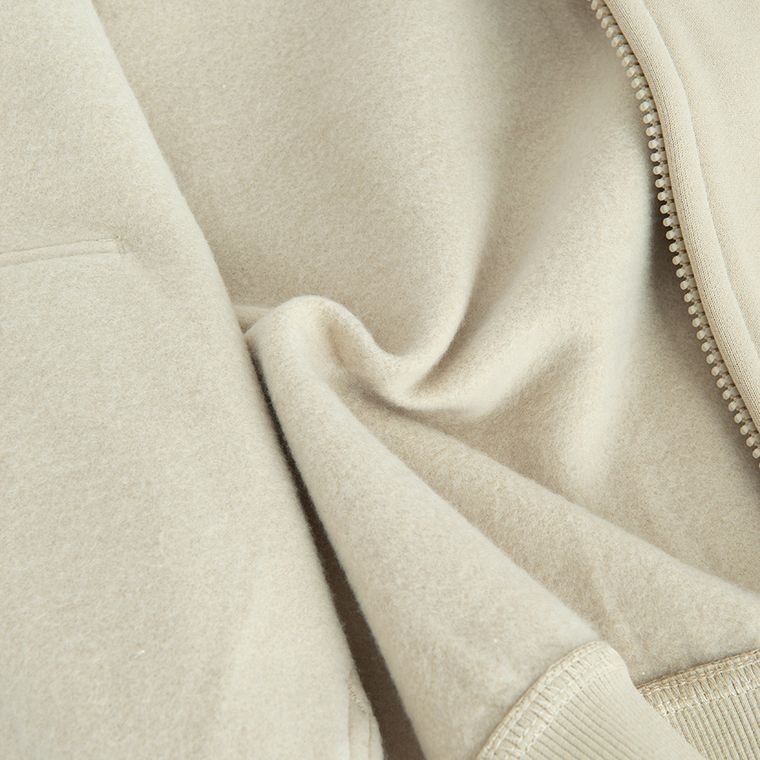 Cool Club, Bluza chłopięca z kapturem, rozpinana, ocieplana, oversize, beżowa