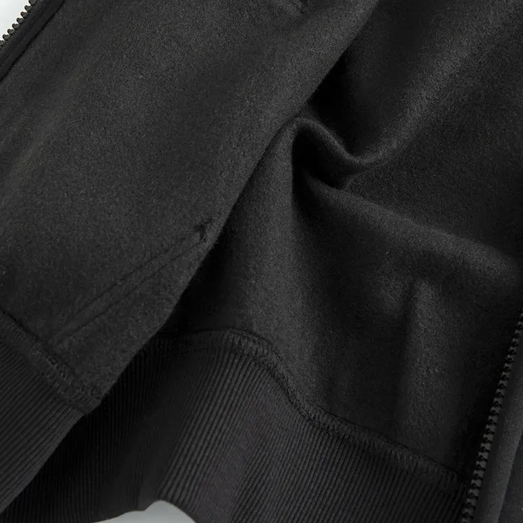 Cool Club, Bluza chłopięca z kapturem, rozpinana, ocieplana, oversize, czarna