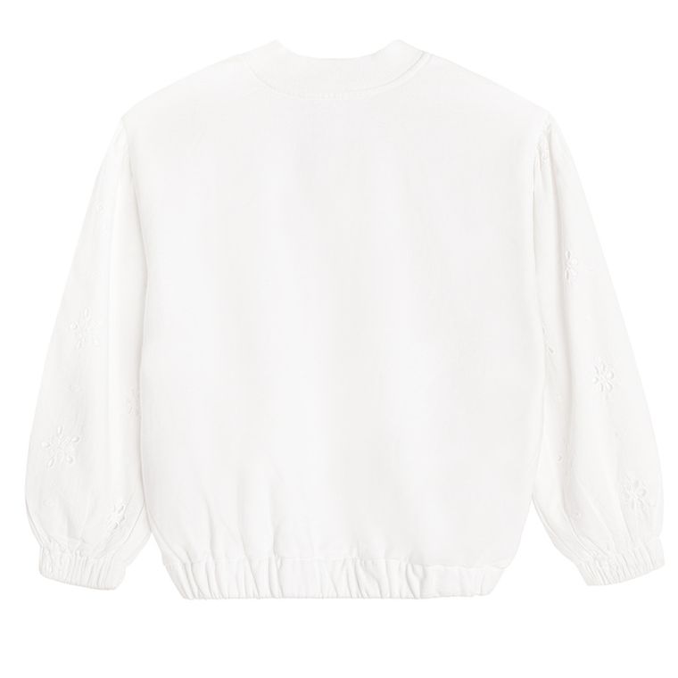 Cool Club, Bluza dziewczęca, rozpinana, biała