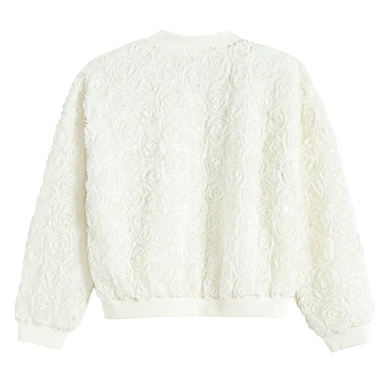 Cool Club, Bluza dziewczęca, rozpinana, biała