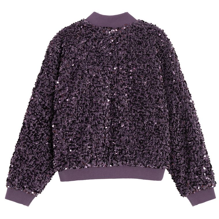 Cool Club, Bluza dziewczęca, rozpinana, fioletowa