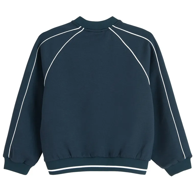 Cool Club, Bluza dziewczęca, rozpinana, granatowa