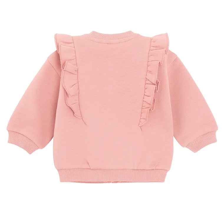 Cool Club, Bluza dziewczęca, rozpinana, ocieplana, różowa