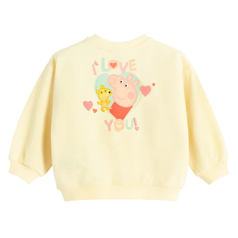 Cool Club, Bluza dziewczęca, rozpinana, żółta, Świnka Peppa