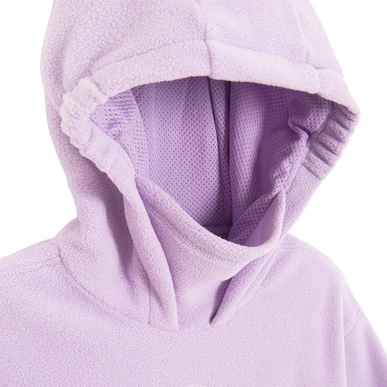 Cool Club, Bluza dziewczęca z kapturem, polarowa, fioletowa