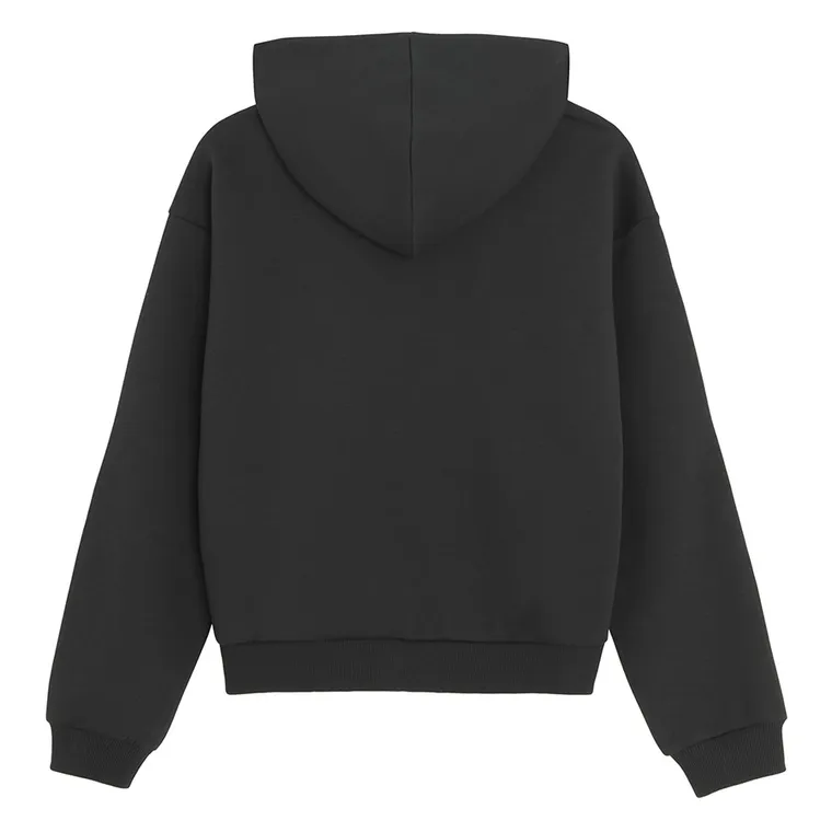 Cool Club, Bluza dziewczęca z kapturem, rozpinana, czarna