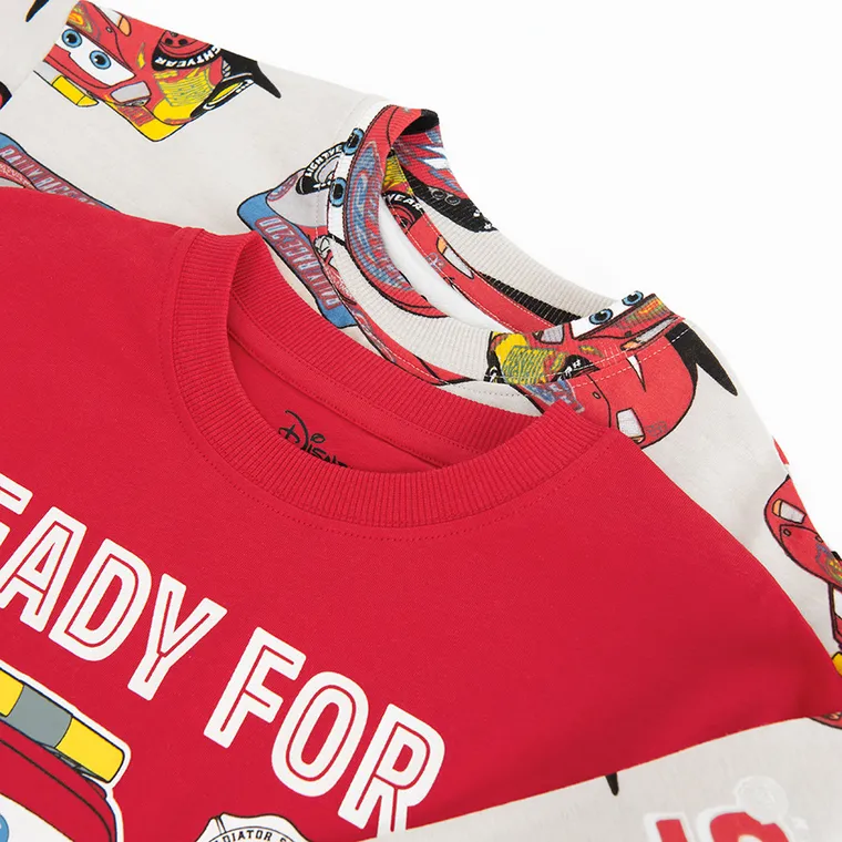 Cool Club, Bluzka chłopięca z długim rękawem, mix, Auta, zestaw, 2 szt.