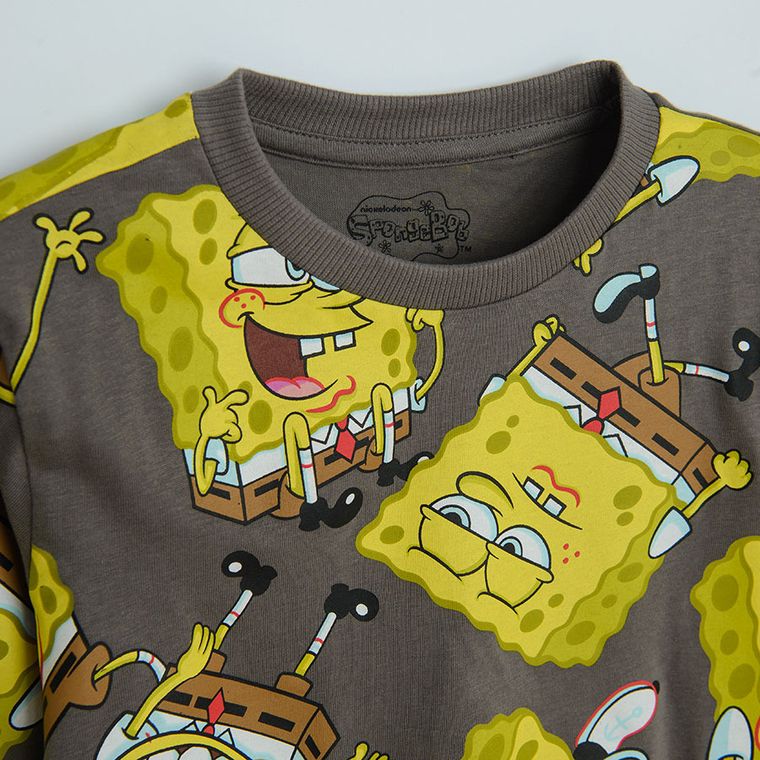 Cool Club, Bluzka chłopięca z długim rękawem, mix, SpongeBob, zestaw, 2 szt.
