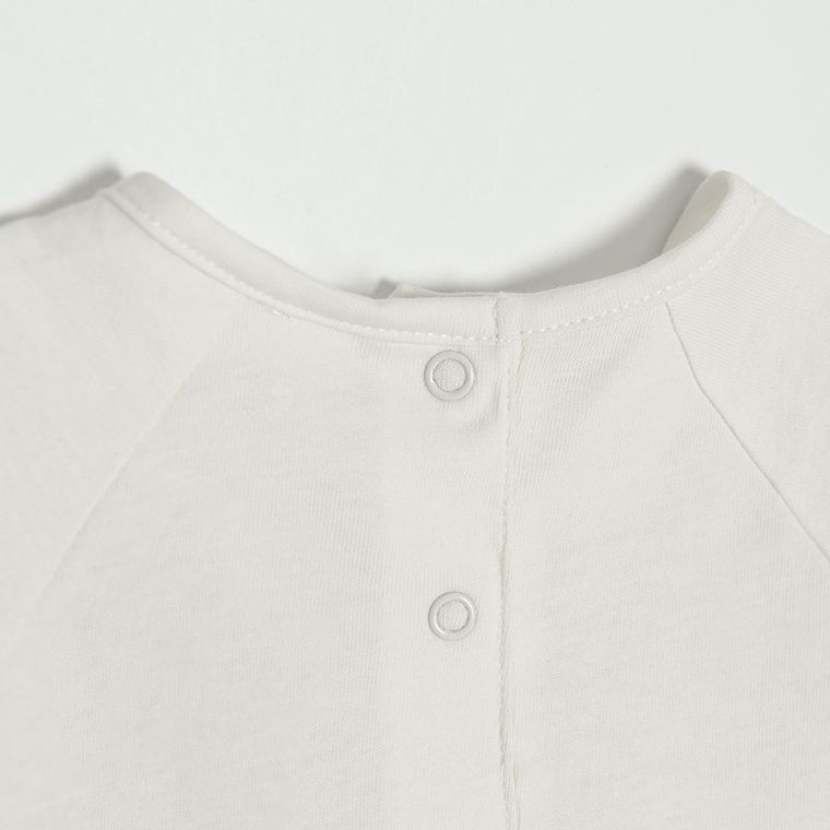 Cool Club, Bluzka dziewczęca z długim rękawem, ecru, Świnka Peppa