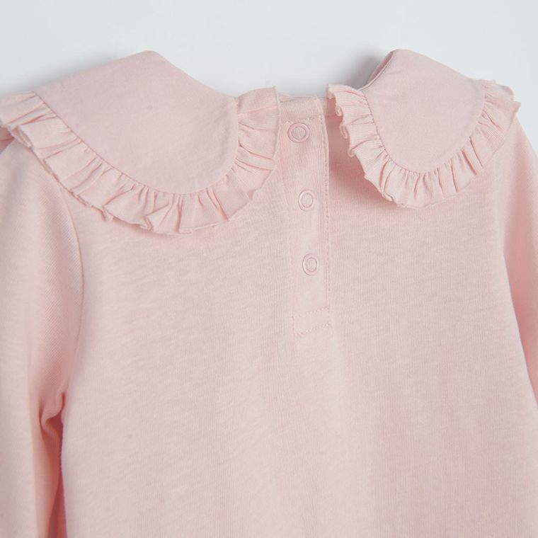 Cool Club, Bluzka dziewczęca z długim rękawem, różowa