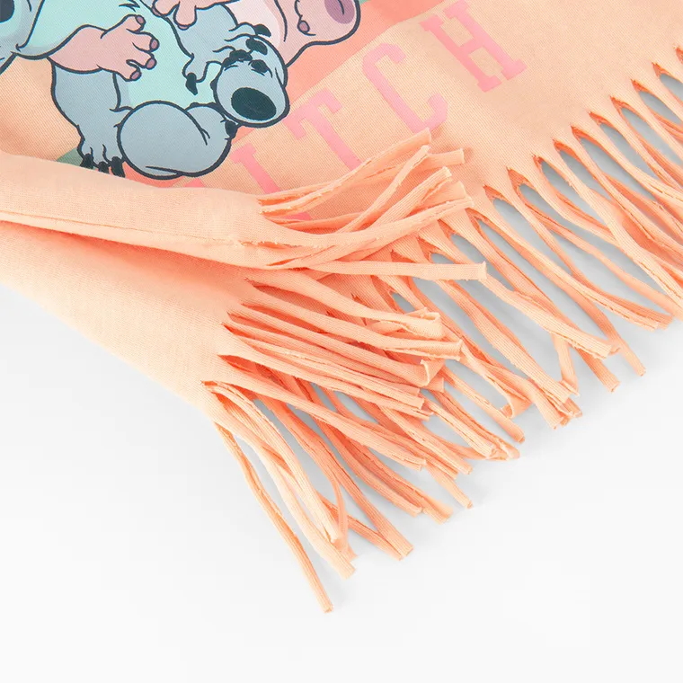 Cool Club, Bluzka dziewczęca z krótkim rękawem, pomarańczowa, Lilo i Stitch