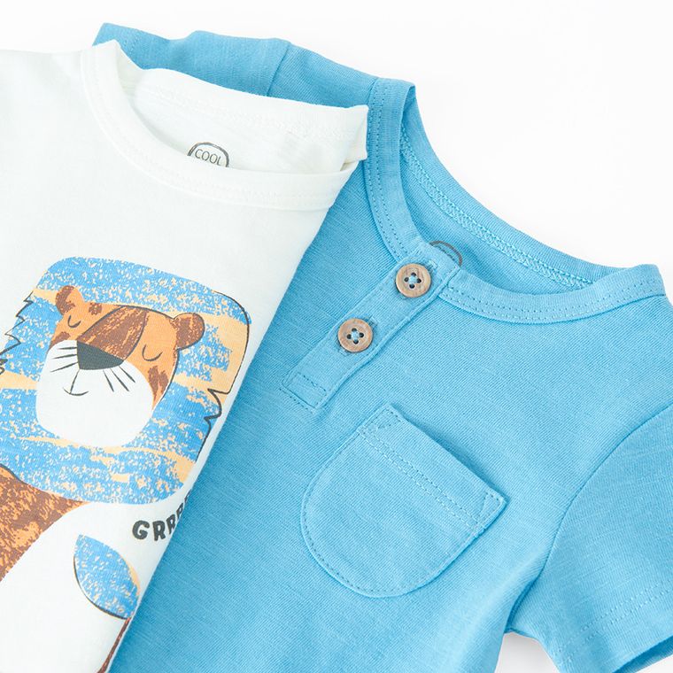 Cool Club, Body chłopięce z krótkim rękawem, mix, zestaw, 2 szt.