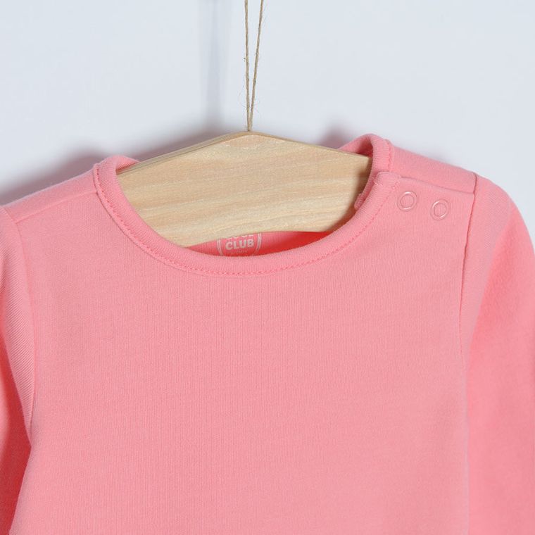 Cool Club, Body dziewczęce z długim rękawem, białe, różowe, żółte, zestaw, 3 szt.