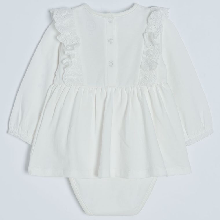 Cool Club, Body dziewczęce z długim rękawem, ecru